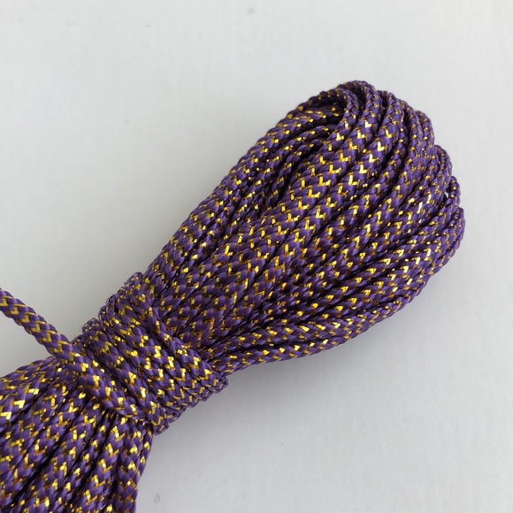 5/$10 9 YARDS 2MM Paracord Parachute Cord PURPLE GOLD - Picture 1 of 3